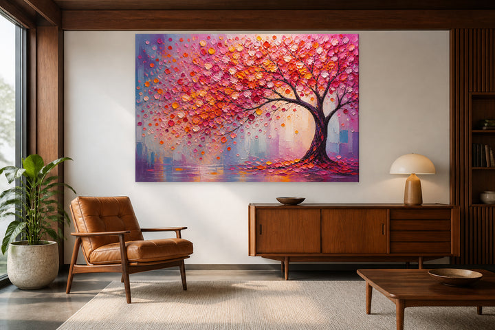 Red, pink and orange tree – interior view 2