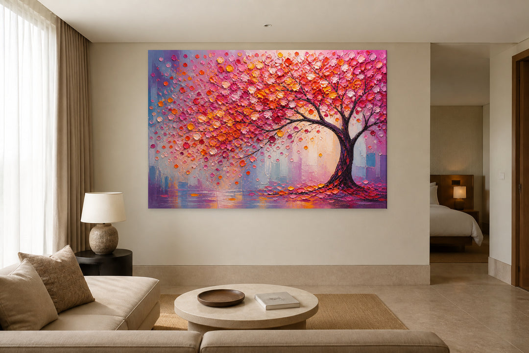 Red, pink and orange tree – interior view 3
