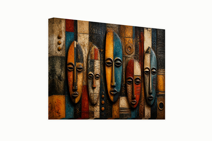 African masks – front view