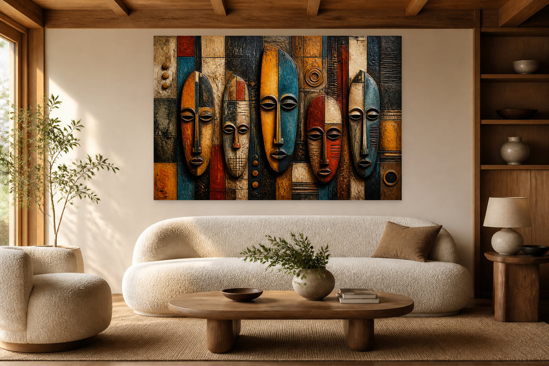 African masks – interior view 1