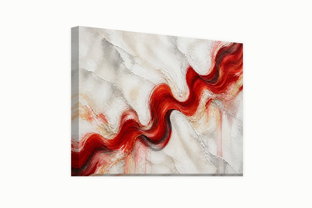 Abstract red line – front view