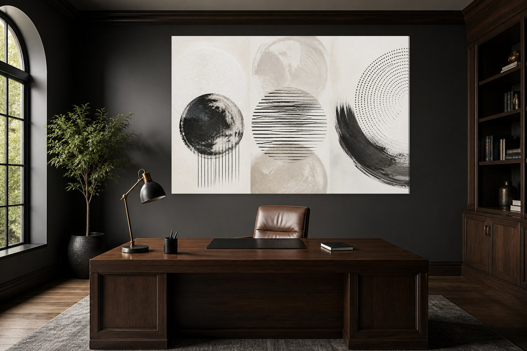 Modern circle line - 3 pieces set – interior view 1