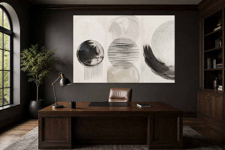 Modern circle line - 3 pieces set – interior view 1