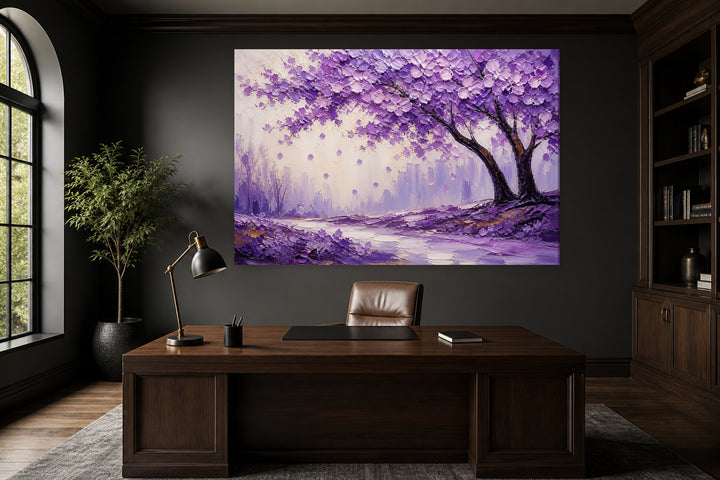 Jacaranda purple tree – interior view 1