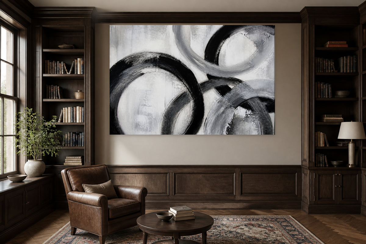 Black and gray circles