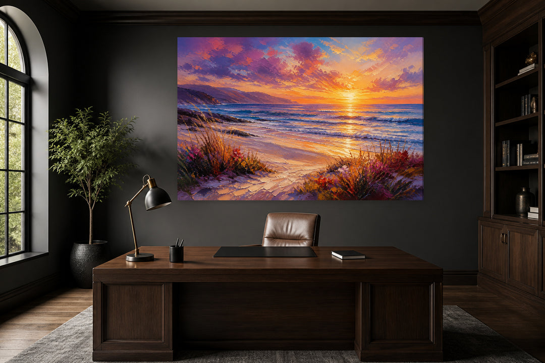 Sunset on the beach – interior view 1