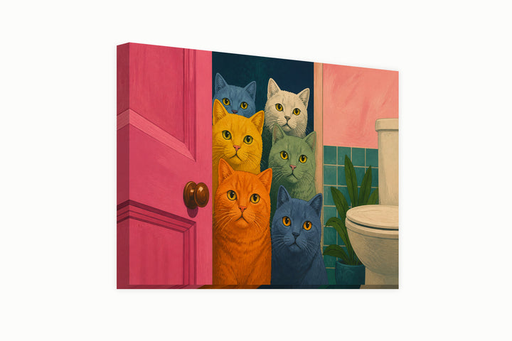 Pooping kittens – front view