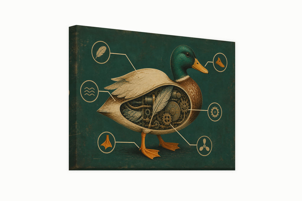 Anatomy of a Duck – front view
