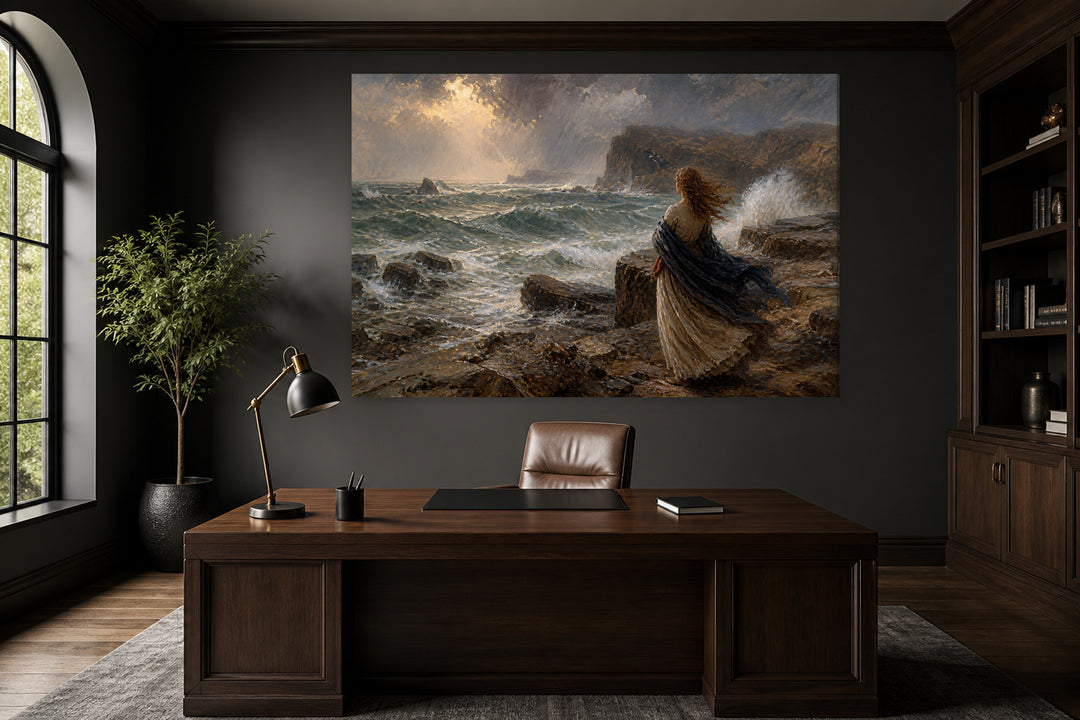 Miranda and the storm - John William Waterhouse – interior view 1