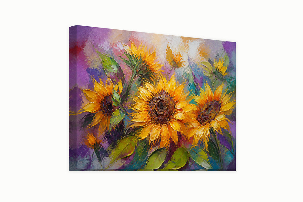 Abstract sunflowers – front view