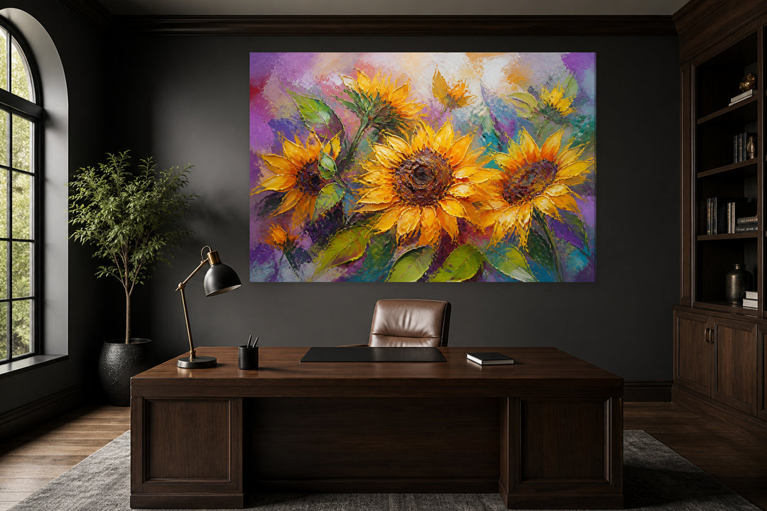Abstract sunflowers – interior view 1