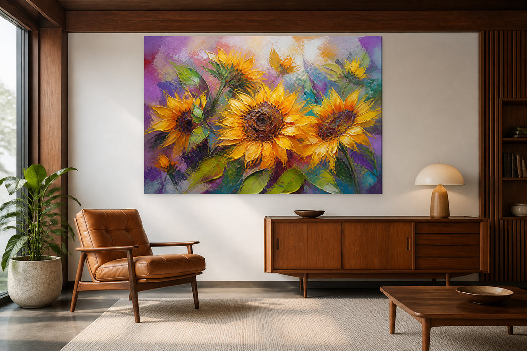 Abstract sunflowers – interior view 2