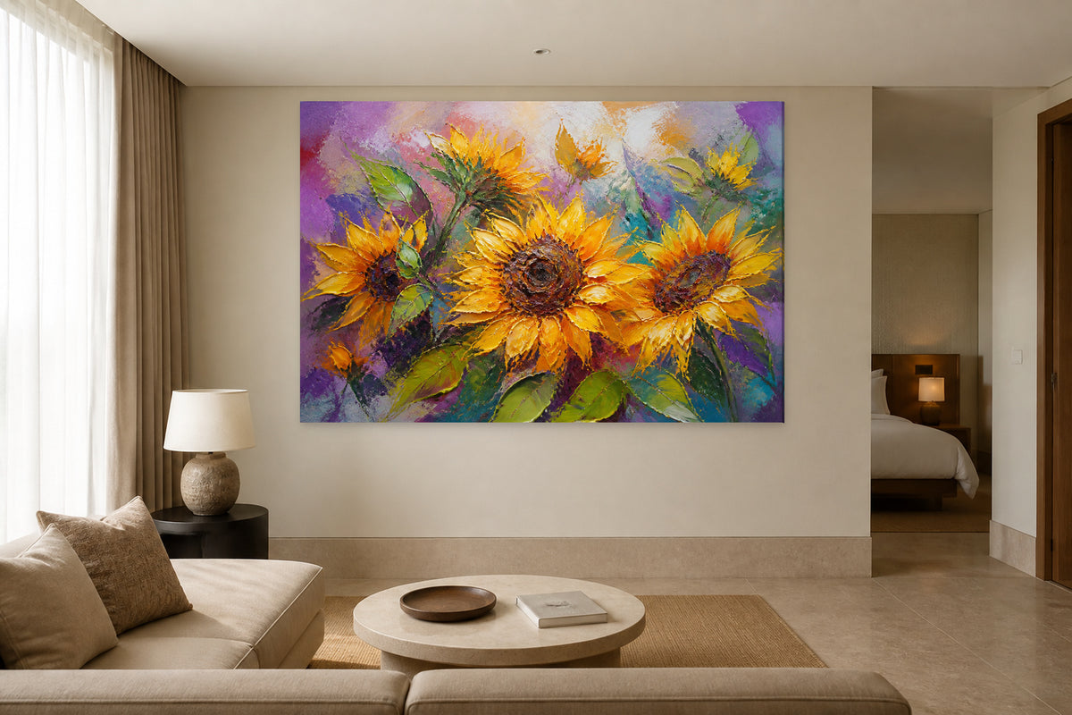 Abstract sunflowers