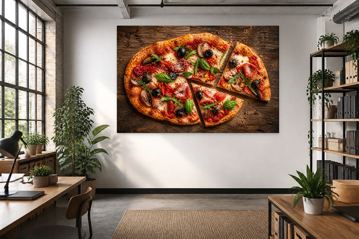 Sliced pizza – interior view 3