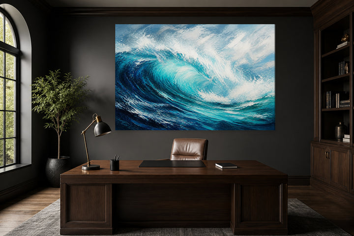 Great wave at sea – interior view 1