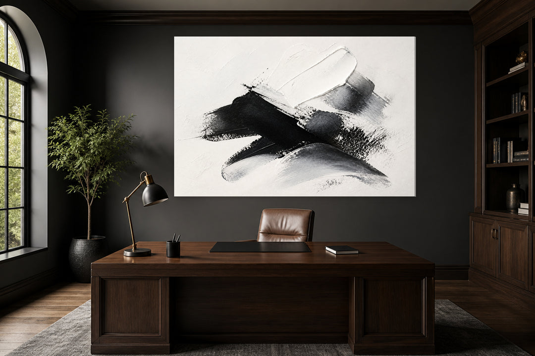 Modern black and white – interior view 1