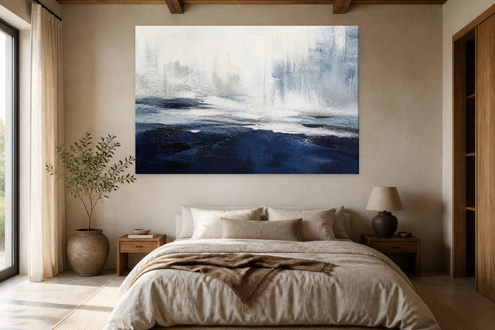 Blue and abstract white – interior view 2