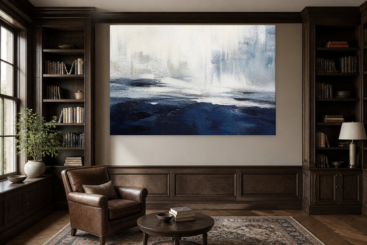 Blue and abstract white – interior view 3