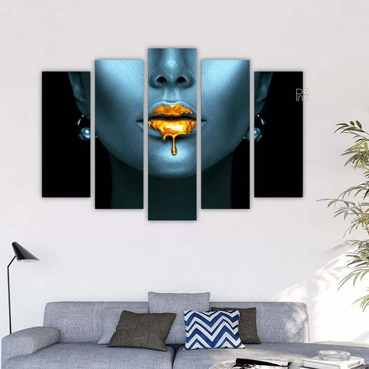 Golden lips
