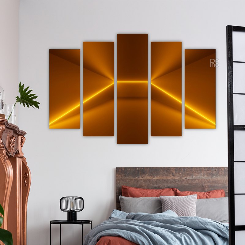 Glowing lines