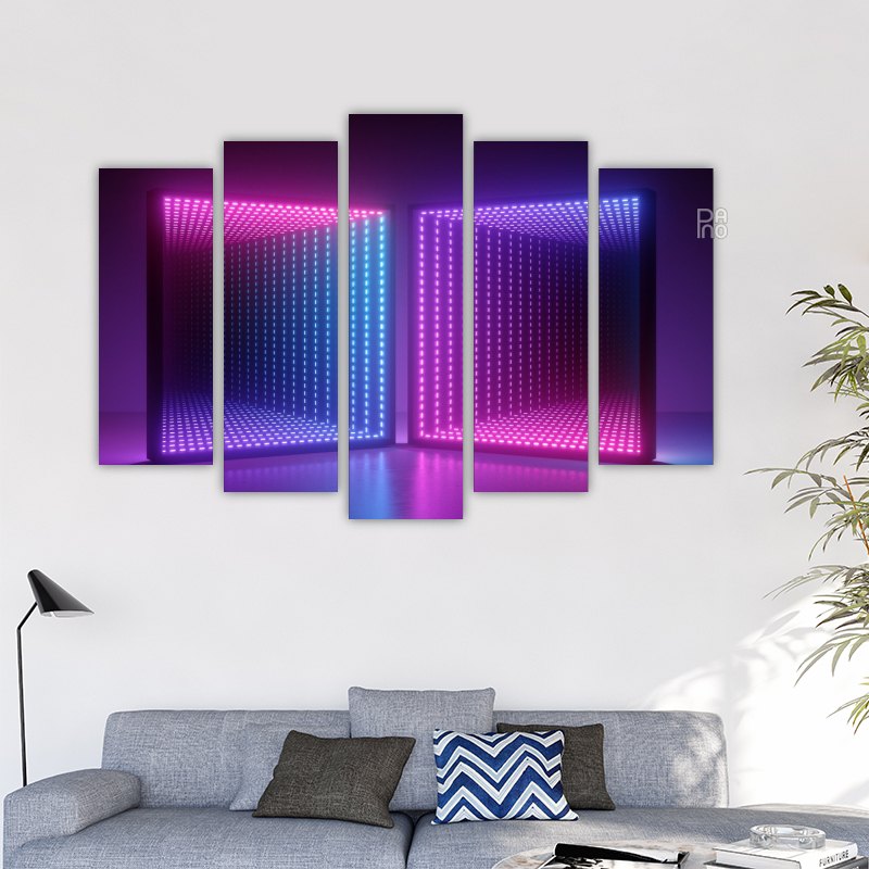Neon squares