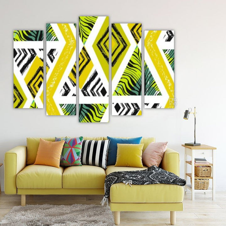 Vector abstract textured shapes