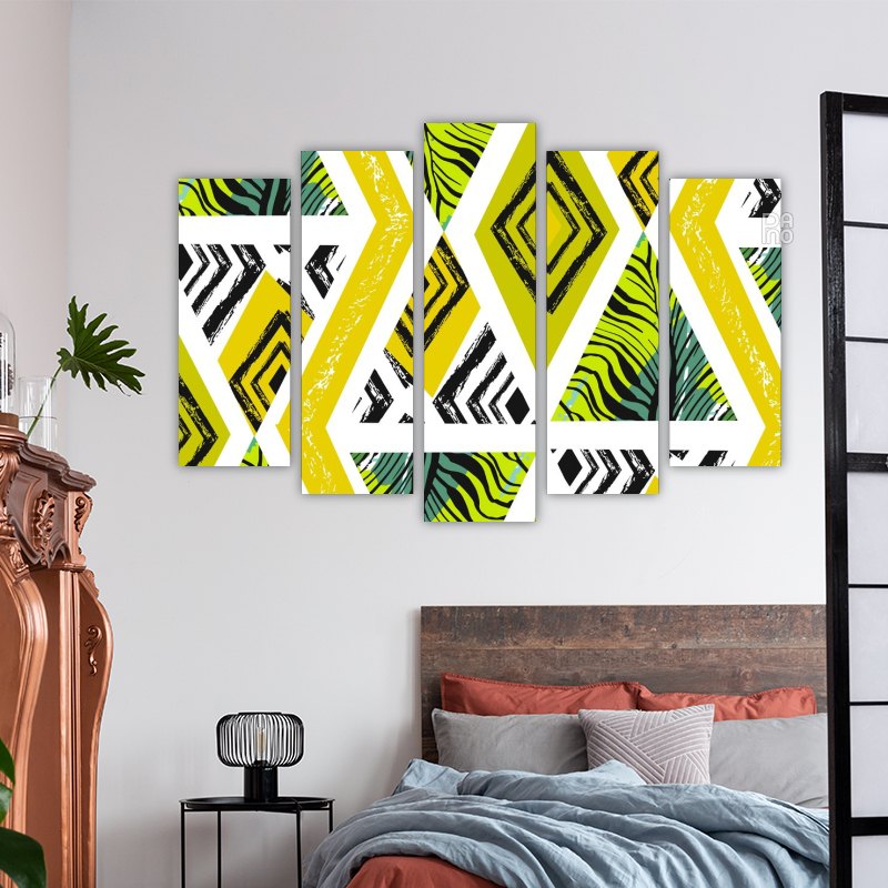 Vector abstract textured shapes
