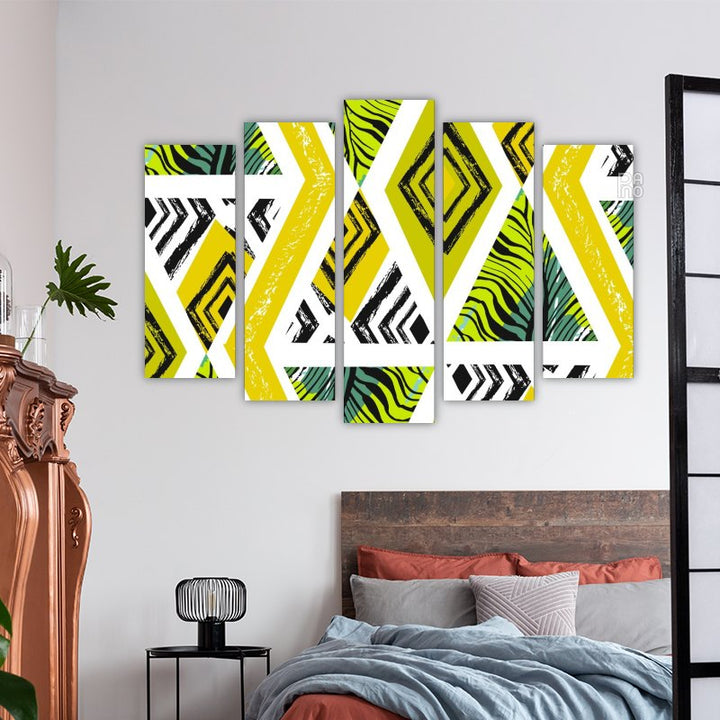 Vector abstract textured shapes