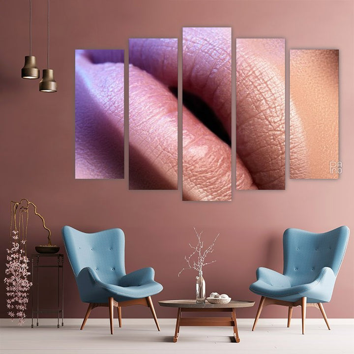 Fotografie macro a buzelor nude