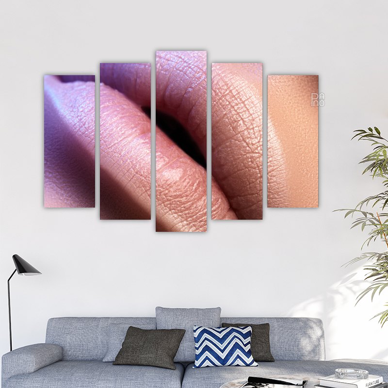Fotografie macro a buzelor nude