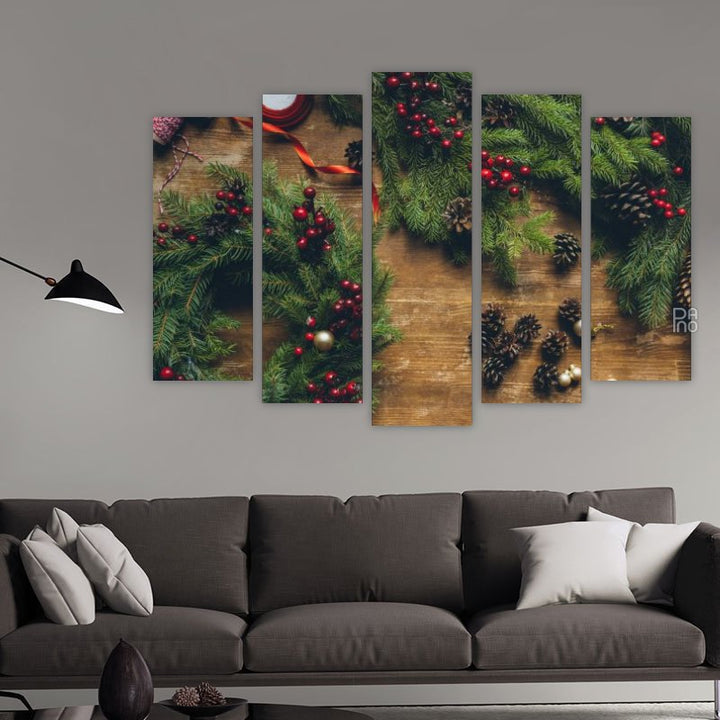 Christmas Tree and Pine Cones