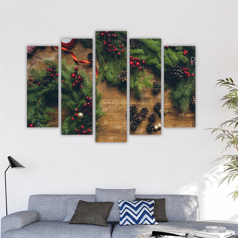 Christmas Tree and Pine Cones