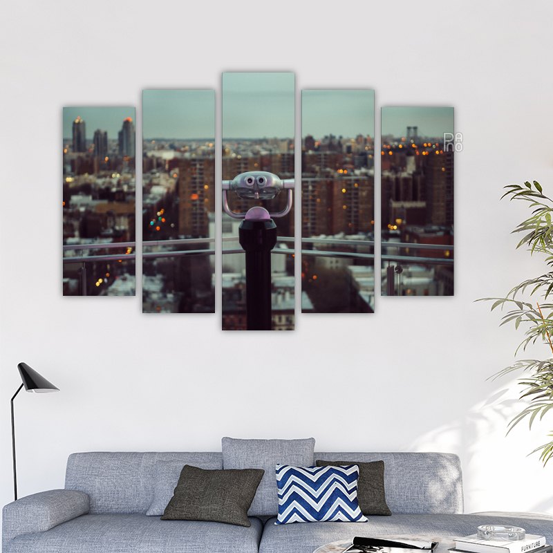 Rooftop Balcony with a View of New York