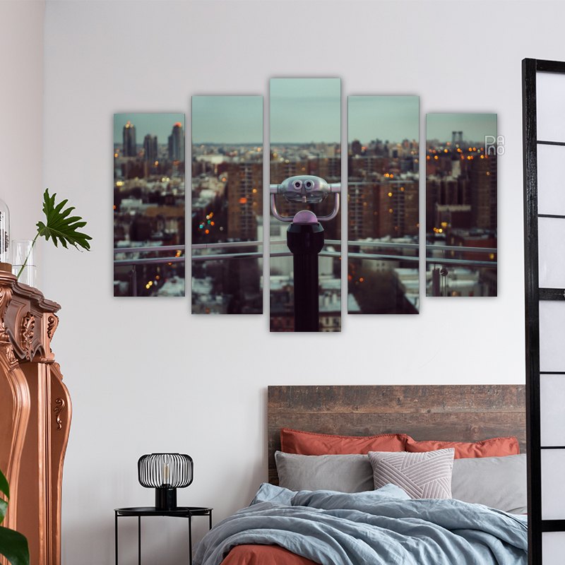 Rooftop Balcony with a View of New York