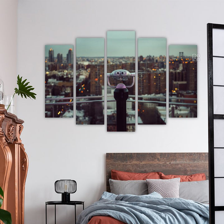 Rooftop Balcony with a View of New York
