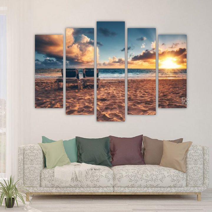 Tropical Beach and Beautiful Sunrise