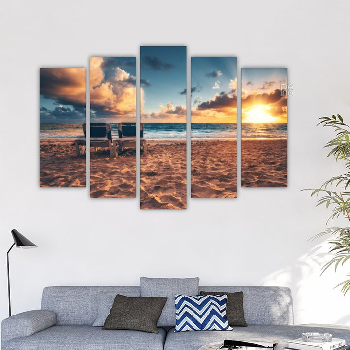 Tropical Beach and Beautiful Sunrise