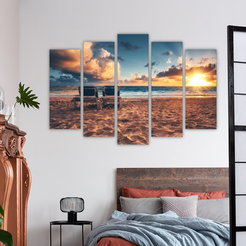 Tropical Beach and Beautiful Sunrise