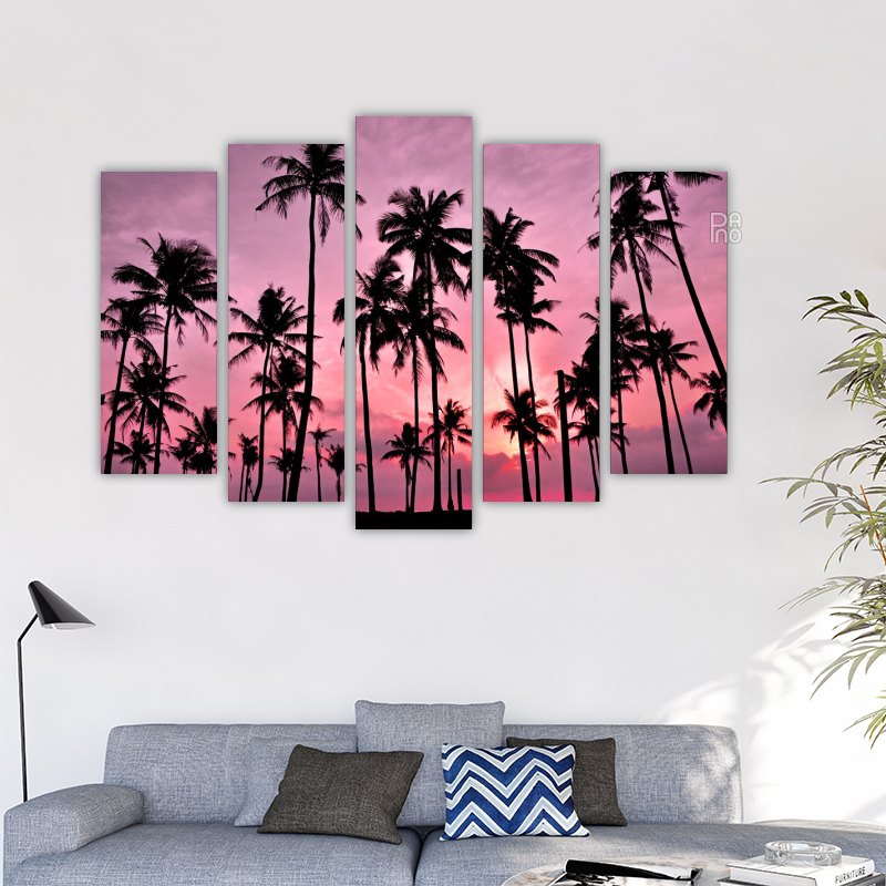 Silhouette of Coconut Trees