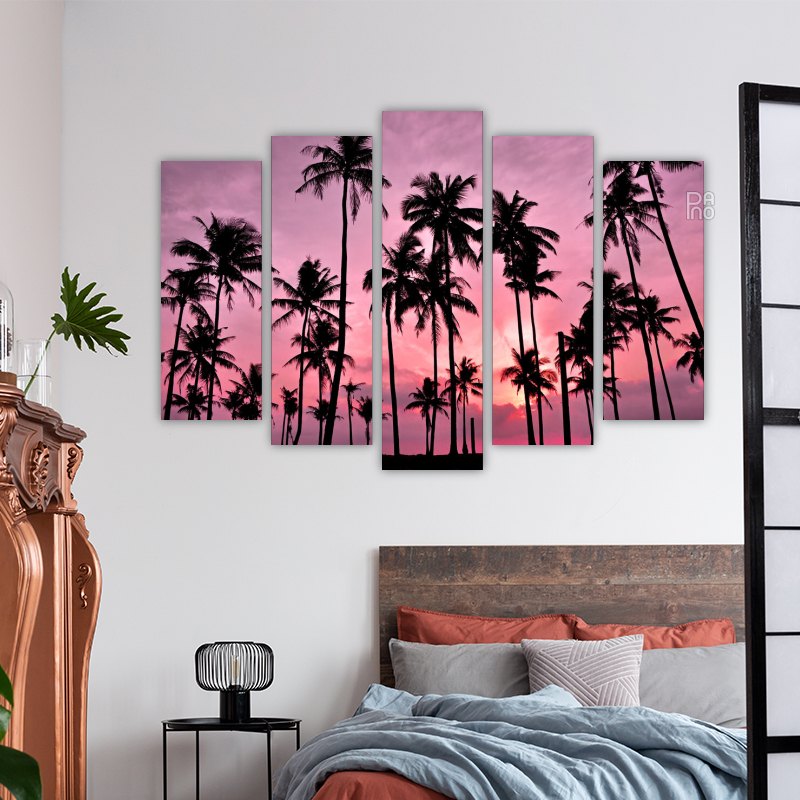 Silhouette of Coconut Trees
