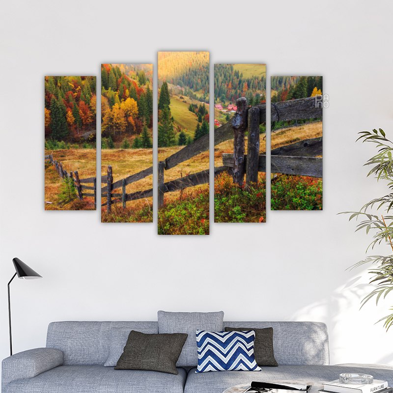 Bunte Herbstlandschaft