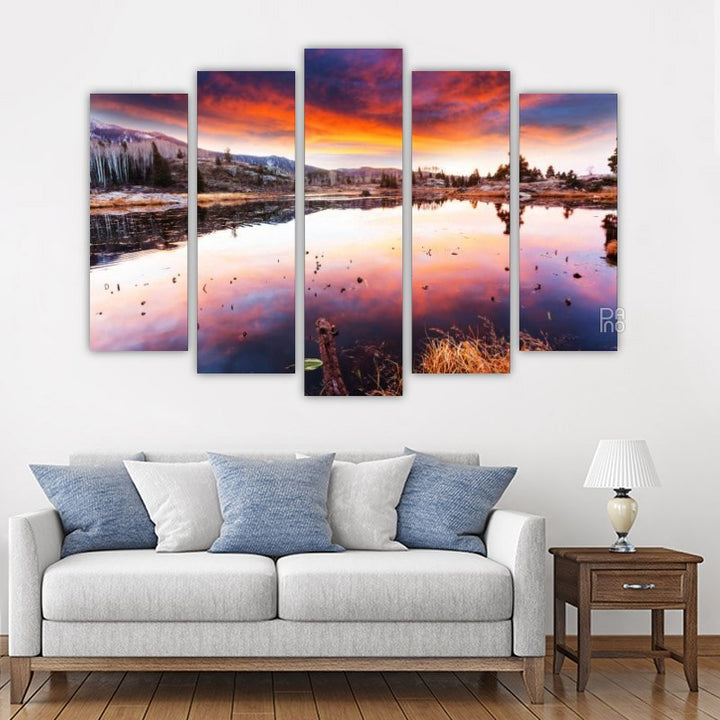 Sunset on the lake
