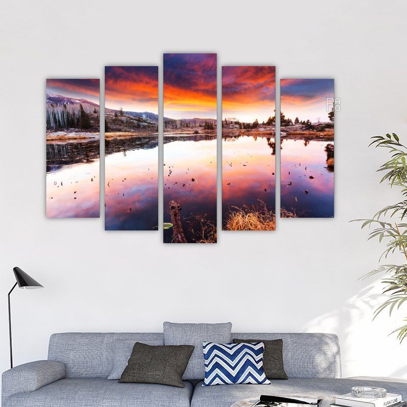 Sunset on the lake