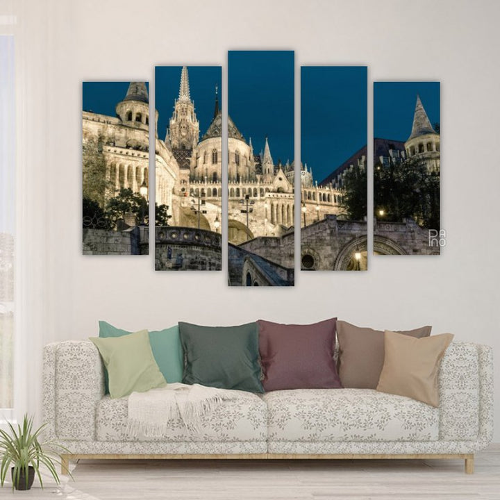 Fisherman's Bastion at night