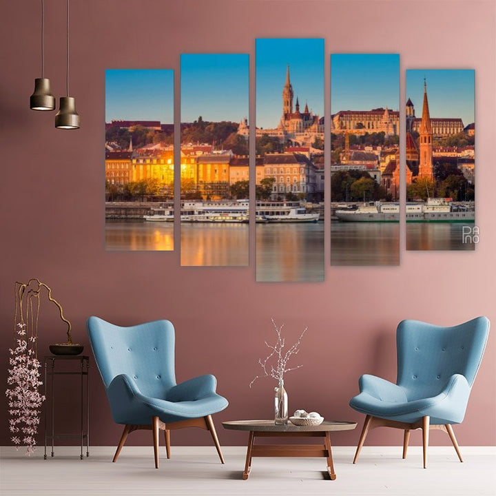 Golden hour in Budapest