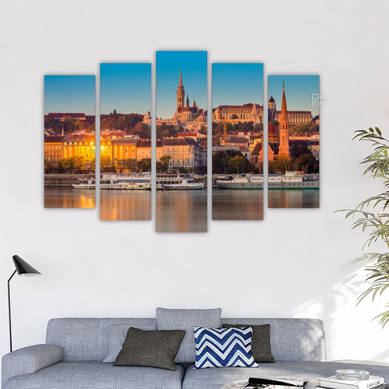 Golden hour in Budapest