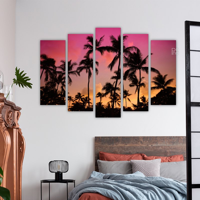 Silhouettes of Palm Trees