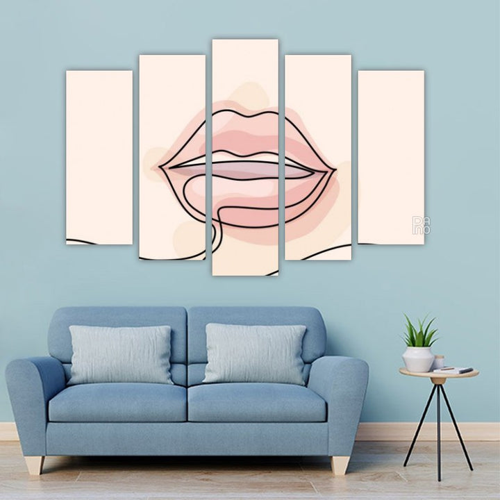 Pastellfarbene Lippen