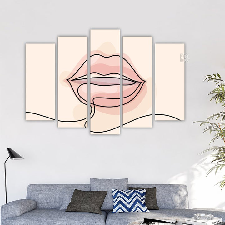 Pastellfarbene Lippen