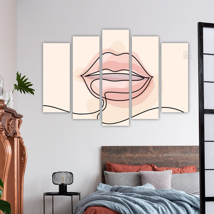 Pastellfarbene Lippen